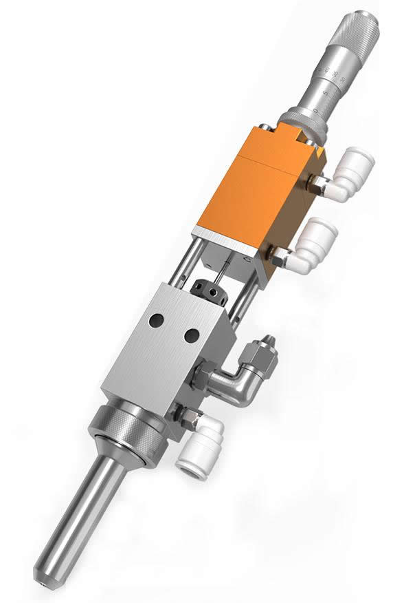 Narrow spray valve